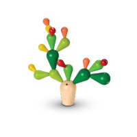 PLANTOYS BALANCING CACTUS ของเล่นไม้ แปลนทอยส์ เกมตะบองเพชร (3y+)