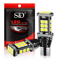 2ชิ้น T15 W16W LED หลอดไฟ3030SMD C An BUS 920 921 912โคมไฟ OBC 1400LM รถยนต์ย้อนกลับไฟสำรองหยุด6000พันสีขาว12โวลต์