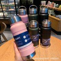 Japanese-Style Double-Layer Stainless Steel Thermos Cup Large-Capacity Outdoor Portable Sports Water Bottle Creative Gift Custom Logo 【JUNE】