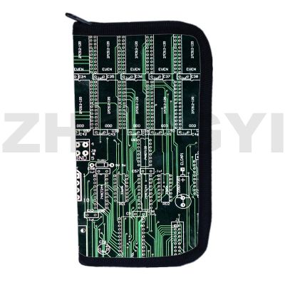 （Layor wallet） กระเป๋าสตางค์ชิปวงจร3D ความจุขนาดใหญ่ของผู้ชายกระเป๋าสตางค์แฟชั่นที่ไม่ซ้ำกันกระเป๋าคลัทช์ผู้หญิงยาวกระเป๋าใส่เงินเด็กผู้ชายกระเป๋าเงินสด Unisex
