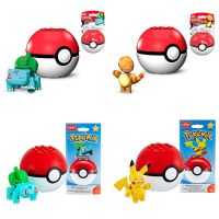 Mega Bloks Pokemons Construx บล็อกตัวต่อการ์ตูนอะนิเมะ Raichus Pikachus Pokus ของขวัญของเล่นสำหรับเด็ก