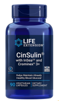 Life Extension CinSulin® with InSea2® and Crominex® 3+ / 90 vegetarian capsules