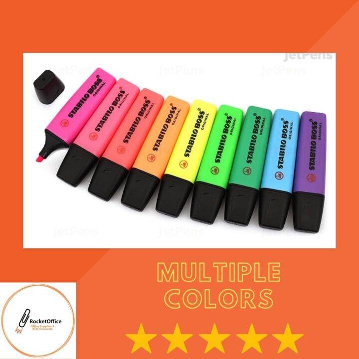 STABILO BOSS HIGHLIGHTERS MULTIPLE COLORS HIGHLIGHT LAW SCHOOL Lazada PH