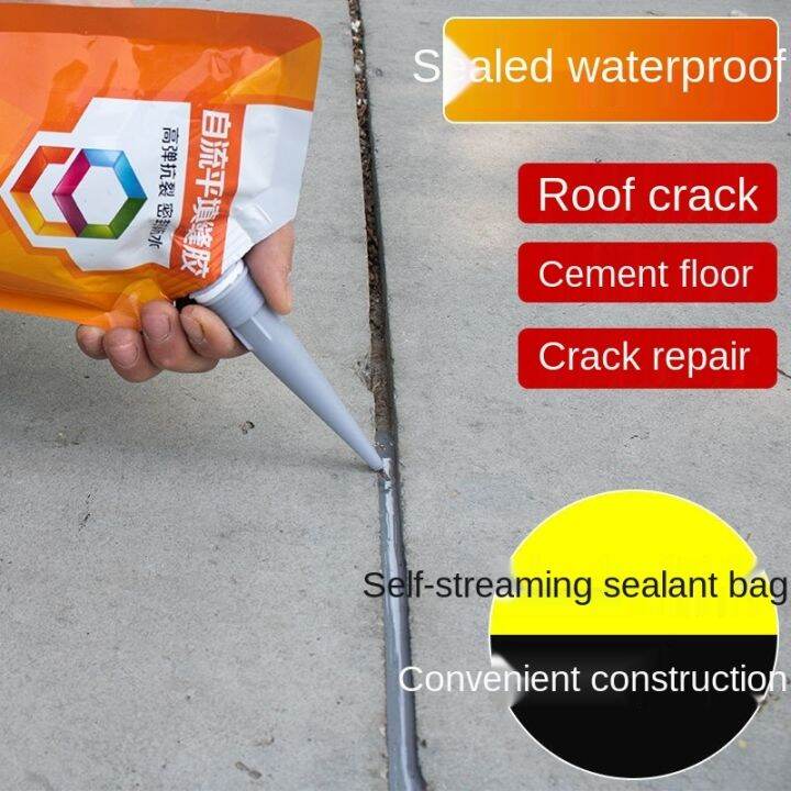 Cement floor repair caulking glue caulking agent filling glue self