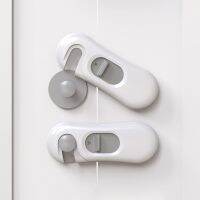 Security Protection Lock Children Anti-Open Micro-Wave Oven Cabinet Door Locks Baby Safety Accessories Gray Doors Buckle