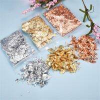 1/2g Gold Leaf Flakes Epoxy Resin Filling Confetti Gold Foil Paper DIY Resin Silicone Mold Filler Nail Art Jewelry Making Decor