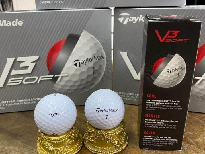 ลูกกอล์ฟtaylormade-v3-soft-ซื้อ-2-แถม-1