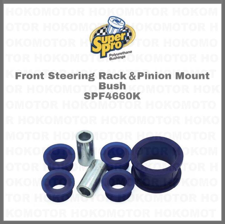 SuperPro Front Steering Rack & Pinion Mount Bush SPF4660K (7pcs) For