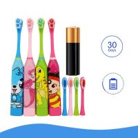 ♗☢❡ Childrens Toothbrush Cartoon Sonic Electric Toothbrush Oral Hygiene Teeth Care Tooth Brush Kids Battery Power Brush