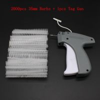 2000pcs 35mm Barbs + 1pcs Tag Gun  New Arrival Garment Price Label Tag Gun with Needle Price Labeller Machine Labels