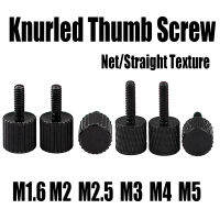 4PCS Knurled Thumb สกรู M1.6 M2 M2.5 M3 M4 M5 เหล็กคาร์บอนทรงกระบอกแบนหัวมือกระชับปรับสกรูสำหรับ DIY/เลนส์/Caliper-WJJEE SHOP