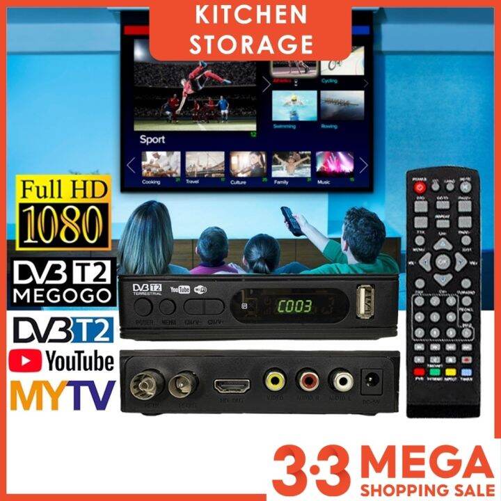 [KL READY STOCK] DECODER MYTV Dekoder DVBT2 Indoor Antenna Digital Decoder DVBT2 Tv myfreeview