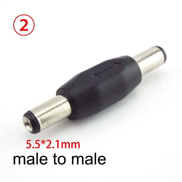 dc-5-5x-2-1mm-2-5mm-3-5mm-1-35mm-female-to-male-to-female-connectors-adapter-power-adaptor-jack-plug-6-5mm-m-m-f-m-pc-tablet