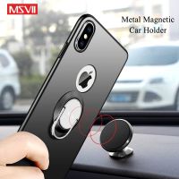 MSVII Cover For Apple iPhone X XS XR Case Finger Ring Luxury Skin Coque For iPhoneX Case Magnetic Holder Cover For iPhone XS Max