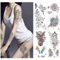 Flower animal totem romantic beautiful bird fragrance waterproof lasting men and women personality temporary tattoo stickers