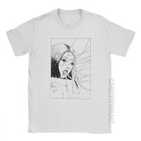 ManS T Shirt Horror Halloween Ho Junji Ito Connection Vintage Style Short Sleeves Tee Shirt Clothes Cotton White T-Shirts