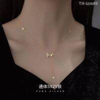 ? ornaments jewelry เครื่องประดับอัญมณี สร้อยคอดอกไม้การออกแบบขั้นสูงความรู้สึกเฉพาะ 2023 หญิงใหม่ ins เครื่องประดับทั้งหมดตรงกับจี้ผีเสื้อหวานและเย็น