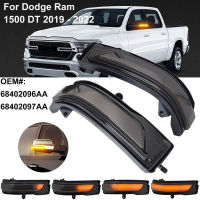 2ชิ้นกระจกมองหลัง LED เลี้ยวแสงกันน้ำกระจกมองหลังแสงสำหรับ Dodge RAM 1500 DT 2019-2022อุปกรณ์เสริมในรถยนต์