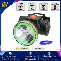 [รับประกัน 1 ปี] LED ไฟฉายคาดหัว  ไฟดำน้ำ แบตเตอรี่ลิเธียม1200mAh ขนาดเล็ก ไฟฉายติดศรีษะ ไฟฉายติดหน้าผาก หัวไฟ กรีดยาง ส่องสัตว์ จับกบ จับแมล