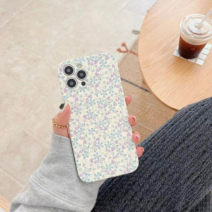 cc-korea-floral-for-iphone-14-13-12-x-xsmax-xr-7-soft-pink-matte-back-cover