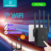 DoomHot WiFi Repeater 2.4Ghz Wireless Range Extender WiFi Signal Booster