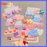 DILER 8Pcs สีลูกอมสี คลิปผมรัก หวานหวานแหววว คลิปหน้าม้าแบบหนีบ อุปกรณ์เสริมผม ของใหม่ น่ารักน่ารักๆ คลิปด้านข้าง สาวๆ