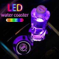 【Stylish and Practical with Beautiful Discount】 Fiat Colorful Car LED Water Coaster Car Decoration Accessories for Strada Mobi Argo Pulse Toro Cronos Fiorino Uno Siena