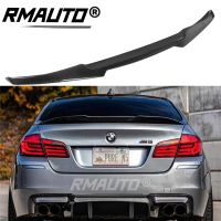 RMAUTO คาร์บอนไฟเบอร์ M4สไตล์สปอยเลอร์ปีกด้านหลังสำหรับ BMW F10 F11 F18 5 Series M5 2011-2017สปอยเลอร์ปีกด้านหลัง Lip รถจัดแต่งทรงผม