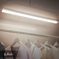 ไฟเซ็นเซอร์ LED ไฟกลางคืนชาร์จ USB อลูมิเนียม ไฟตู้เสื้อผ้า ไฟเซนเซอร์อัตโนมัติ โคมไฟเซ็นเซอร์ โคมไฟติดผนังห้องนอน ไฟทางเดิน ติดตั้งง่า