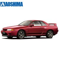 AOSHIMA 1/32 Nissan R32 Skyline GT-R Pearl Red 06357 DIY Plastic Assembly Cars Model Building Kits Toys for Adult Kids Gifts