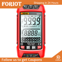 Foriot  SZ01 SZ02ปรับระยะดิจิตัลมัลติมิเตอร์9999เครื่องทดสอบทรานซิสเตอร์แบบความต้านทานความจุ NCV แอมป์ AC DC โวลต์มิเตอร์