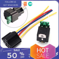 1Pcกันน้ำPrewired 4pinรีเลย์รถยนต์Harnessผู้ถือ40A/12V Relay Socket