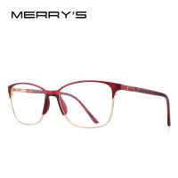 MERRYS DESIGN Women Retro Fashion Glasses Frame Ultralight Eye Myopia Prescription Eyeglasses Acetate Glasses Legs S2680