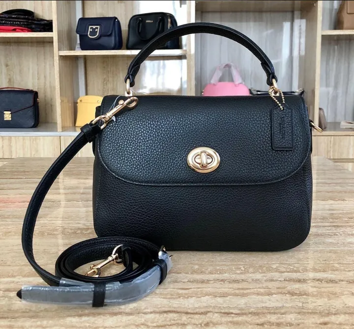 Original Coach Marlie Women's Top Handle Satchel Bag C1557 Black Lazada PH