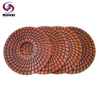 RIJILEI 4PCS Longer Life 6Inch Diamond Copper Polishing Pad for Wet Polishing And Grinding Concrete Floor Marble Granite Stone