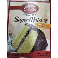 ? ? Betty Crocker Supermoist Yellow Cake Mix แป้งทำขนมเค้ก  432กรัม  ราคาถูกใจ