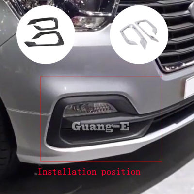 อะไหล่รถยนต์สำหรับ Hyundai Starex H-1 H1 2018 2019 2020 2021 2022หัวคิ้วรถด้านหน้าไฟตัดหมอกกรอบ ABS แผงโครเมียมตัดแต่งเฟรม87Tixgportz