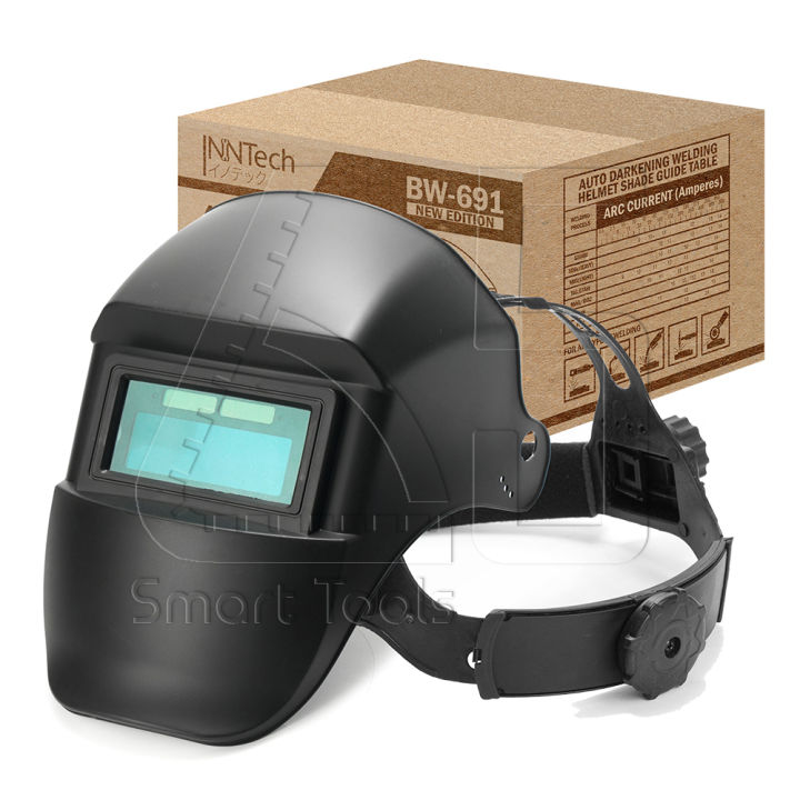 inntech-หน้ากากเชื่อม-ปรับแสงอัตโนมัติ-หมวกเชื่อม-แบบสวม-welding-helmet-auto-darkening-พับขึ้น-ลงได้-180-องศา-รุ่น-bw-691