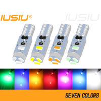 IUSIU 10x ไม่ใช่ขั้วโลก T5 73 74 2721ตราสารแดชบอร์ด Led หลอดไฟ W3W 3014แผ่นแผง Neo ลิ่มตัวบ่งชี้สัญญาณโคมไฟรถไฟ