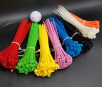 เคเบิ้ลไทร์ สายรัดพลาสติก cabletie  6นิ้ว（3.5*150）สีแดง สีนำ้เิงิน สีเขียว สีเหลือง สี้ม สีชมพู ถุงละ100เส้น