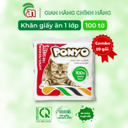 Combo 10 gói Khăn giấy ăn vuông dai, mịn