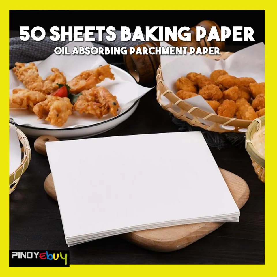 High Temperature Resistant Baking Paper, Waterproof Greaseproof Non-Stick Baking Parchment Paper Roll for Cooking, Grilling, Steaming and Air Fryer