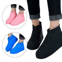 New Resistant Silicone Shoe Covers Overshoes Rain Thickened Waterproof Non-Slip Boot Cover Outdoor Travel Protector Shoe Covers Shoes Accessories