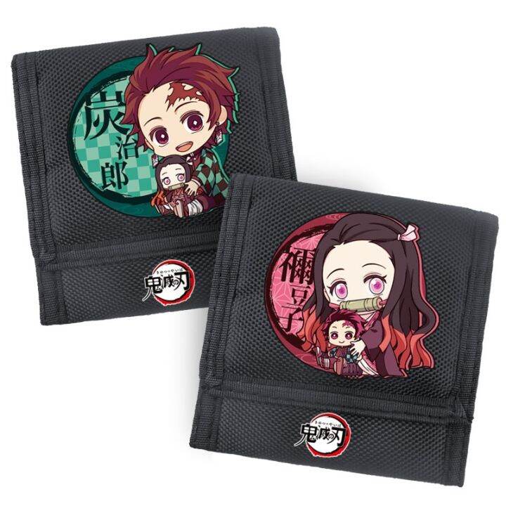 กระเป๋าสตางค์-แบบหลายชั้น-ลายการ์ตูน-demon-slayer-wallet-kimetsu-no-yaiba-สไตล์สร้างสรรค์-สําหรับเด็ก