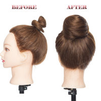 SEGO 100 Human Hair Bun Extension Donut Chignon Hairpieces for Both Women and Men Instant Up-Do Bun Drawstring Scrunchies