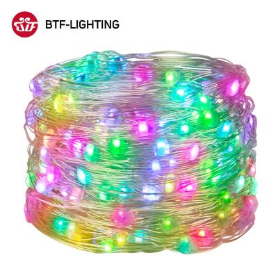 WS2812B RGBIC Christmas Lights LED String 5 m 50 leds WS2812 Birthday Party Room Decoration Light Addressable Individually DC5V