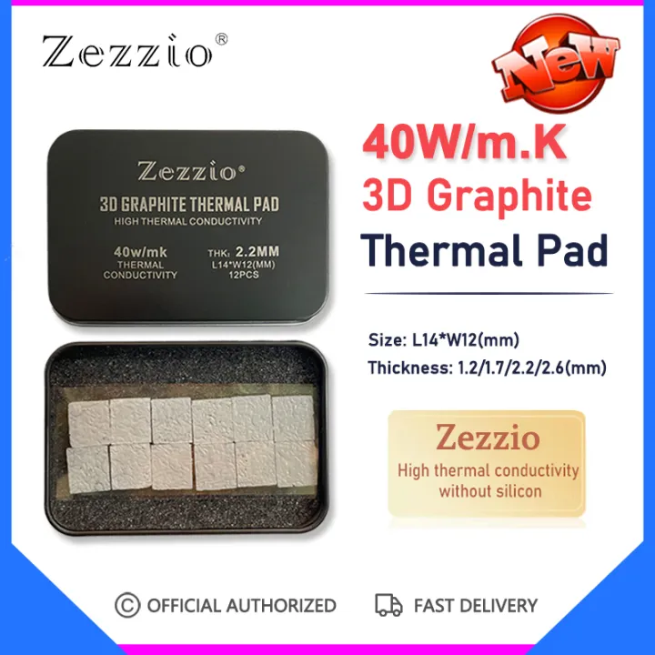 Zezzio 3D Graphite Thermal Pad 40W IC Graphene Cooling 3090/3080 Memory ...