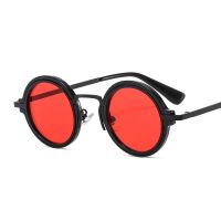 Stylish Round Steampunk Sunglasses For Men And Women Retro Metal Designer Punk Glasses UV400