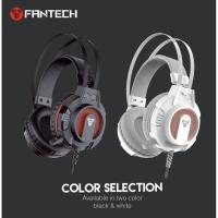 【Undine earphone】FANTECH กระบังหน้า HG17s,(หูฟัง Undine) Headset Gaming Pro สีขาวและดำขนาด3.5มม. ชุดหูฟังเล่นเกมมีสาย