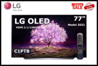 LG 77 นิ้ว OLED77C1PTB OLED 4K SMART TV C1 Series ปี 2021 (รองรับ PS5 HDMI 2.1/120Hz) Clearance (ขายถูกที่สุด) จอใหม่เอี่ยม